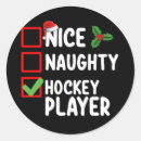 Recherche de hockey père noël autocollants Xmas