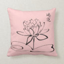Recherche de fleur de lotus coussins Paix