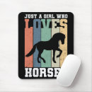 Suche nach vintages mädchen mousepads Pferd