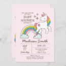 Recherche de unicorn baby shower invitations Licorne