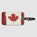Recherche de drapeau canadien bagages étiquettes Rouge