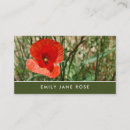 Suche nach mohn visitenkarten Florist