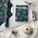 Recherche de flocons de neige papier cadeau Motif
