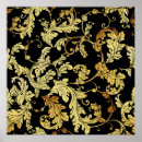 Recherche de motifs baroques posters Floral