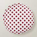 Recherche de pois rouge coussins Points rouges