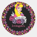 Recherche de fille de up autocollants Vintage