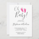 Recherche de pink baby shower invitations Aquarelle