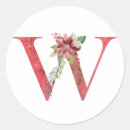 Recherche de monogramme w autocollants Alphabet