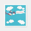 Recherche de anniversaire avion serviettes Rouge