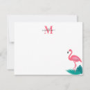 Suche nach rosa flamingo kleine grußkarten Monogramm