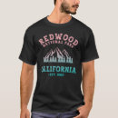 Recherche de redwood tshirts Californie