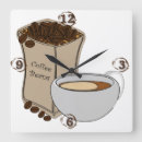 Suche nach kaffeebohnen wanduhren Kaffeeliebhaber
