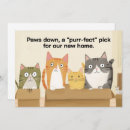 Recherche de patte de chat invitations Changement d'adresse