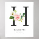 Recherche de lettre h posters Floral