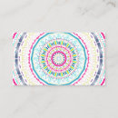 Recherche de mandala coloré cartes visite Boho