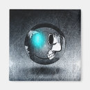 Recherche de tête de mort magnets Halloween