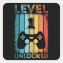 Recherche de niveau autocollants Joueur