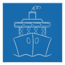 Recherche de motif nautique posters Bleu