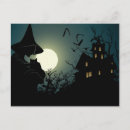 Recherche de maison hantée halloween cartes postales Automne