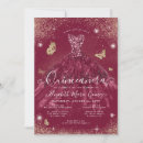 Recherche de red gown invitations Quinceanera
