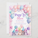 Recherche de kitten party invitations Patte