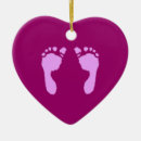 Recherche de empreintes bébé ornements Fille