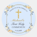 Recherche de premiers de communion autocollants Bleu