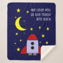 Suche nach mond und zurück decken Sterne