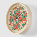 Recherche de fleurs tropicales horloges Moderne