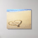 Recherche de sable impressions sur toile Coeur