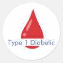Recherche de diabète de type 1 autocollants Alerte médicale