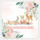 Recherche de le rose vous remercient autocollants Faveur de baby shower