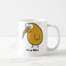 Recherche de oiseau de kiwi tasses Illustration