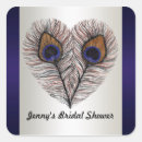 Recherche de plumes paon autocollants Coeur