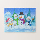 Recherche de bonhommes de neige puzzles Famille