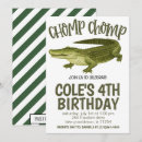 Recherche de alligator invitations Fête dans le marais
