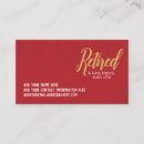 Suche nach pensioniert visitenkarten Ruhestand