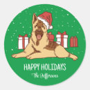 Suche nach german shepherd aufkleber Weihnachtsmannmütze