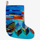 Recherche de bateaux chaussette de noël Bleu
