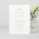 Suche nach gold and white wedding einladungen Elegant