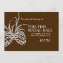 Recherche de pine cone mariage invitations Rustique