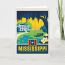 Suche nach mississippi postkarten Reiseplakat