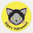 Recherche de chat noir halloween autocollants Félin