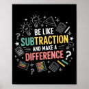 Recherche de soustraction posters Drôle