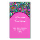 Recherche de paisley floral cartes visite Fleurs