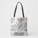 Recherche de doodle tote bags Typographie