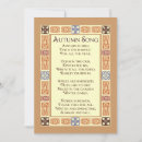 Recherche de poésie invitations Automne