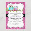 Recherche de hibou rose invitations Branche