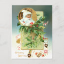 Recherche de salutations vintages noël cartes Santa claus