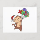 Recherche de singe de noël cartes postales Xmas